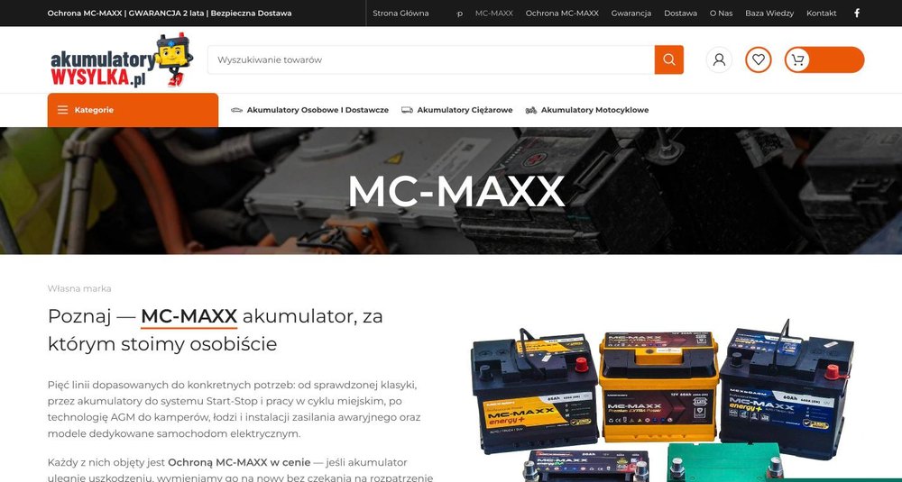 akumulatorywysylka.pl: poznaje markę MC-MAXX