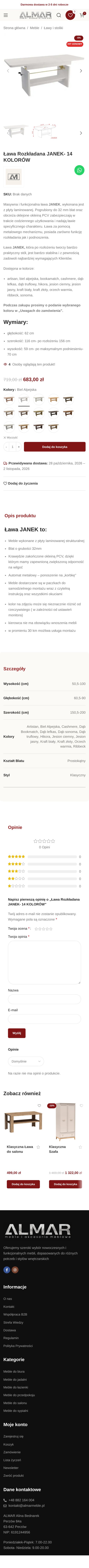 Sklep almarmeble.com.pl – cała strona główna