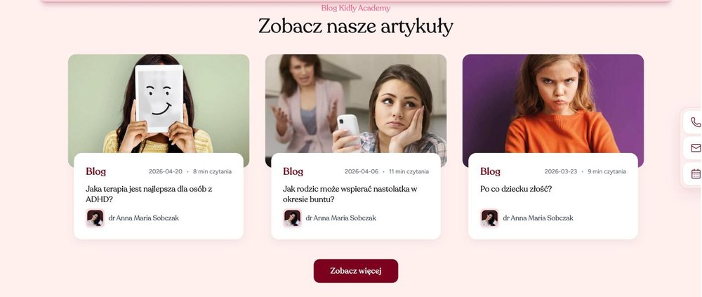 Kidly Academy: czyta artykuły specjalistów
