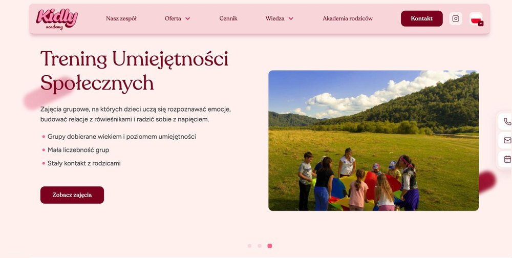 Kidly Academy: poznaje centrum od pierwszego ekranu