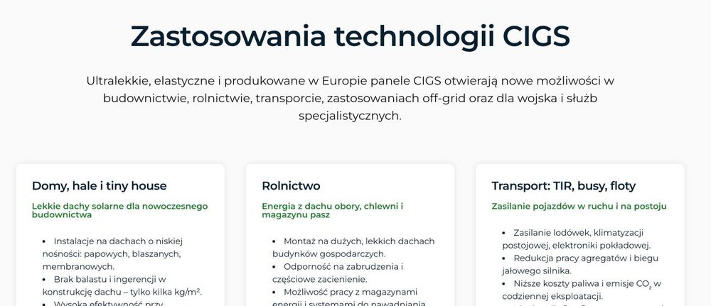 Natural Green Energy: znajduje swoje zastosowanie