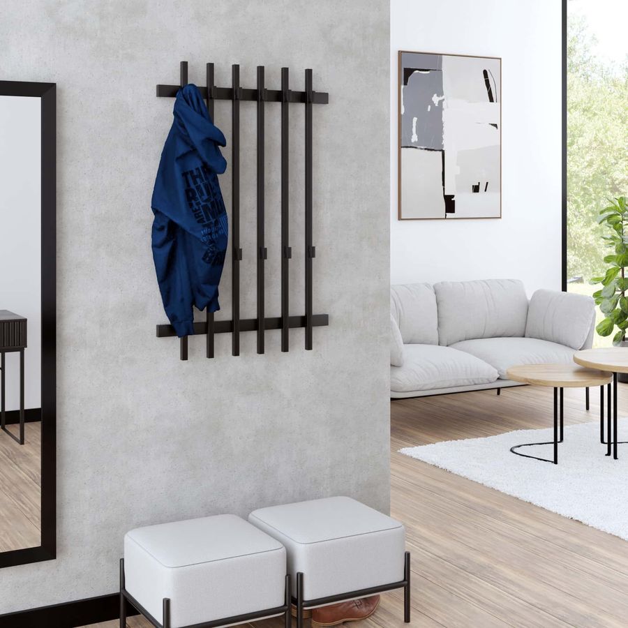 Partner Loft: wieszak z lamelami w przedpokoju