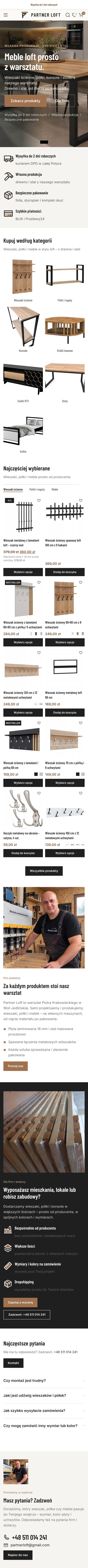 Partner Loft: sklep na telefonie